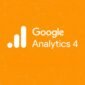 Google Analytics 4 logo with chart elements representing website performance tracking, user behavior analysis, and data-driven insights.